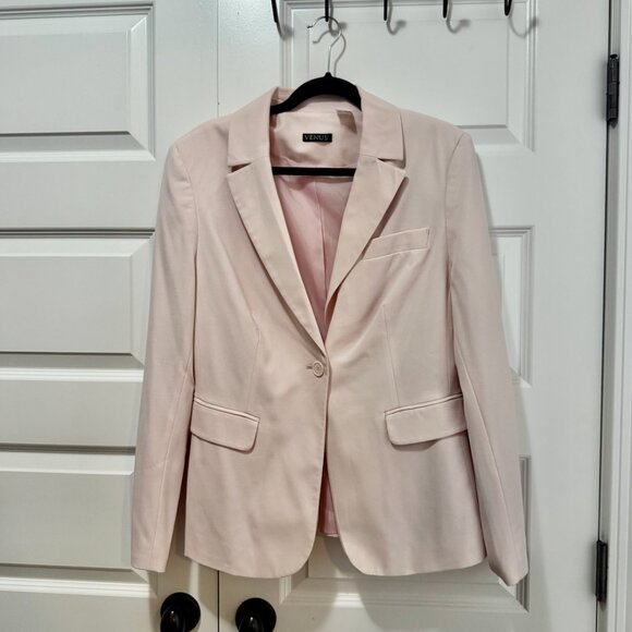 Venus Light Pink Tailored Blazer – Size 14 - Picture 1 of 3